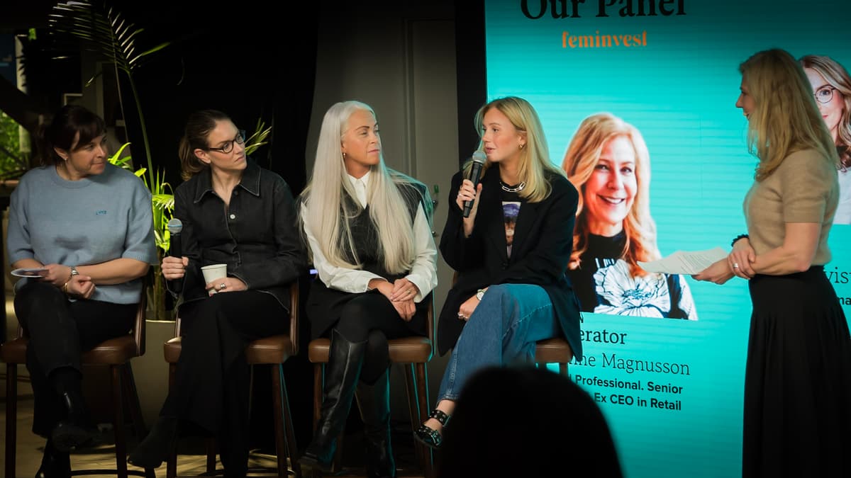 Yvonne Magnusson speaking at panel discussion